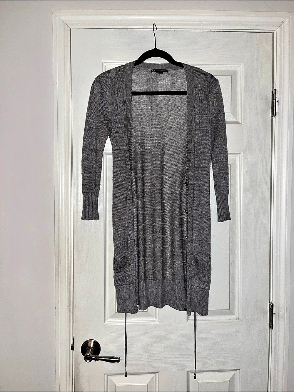 Armani Exchange Gray Cardigan Size XS Like New